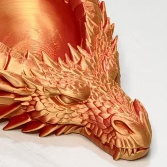 Dragon Head Organizer Tray & Candle Holder, 3D Printed Resin Decorative Dish for Keys, Jewelry, Earrings, Gothic Home Desk Entryway Decor