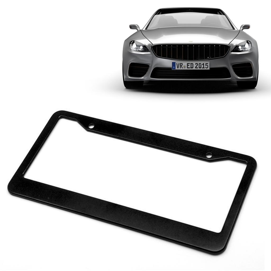 1 amerikansk universalramme for skilt i rustfritt stål, sølvfarget metallskiltramme, fotometrisk spiraldeksel