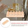 Retro Finger Rings Holder Decorative Ring Storage Rack Wood Cone Ring Display Stand  Key