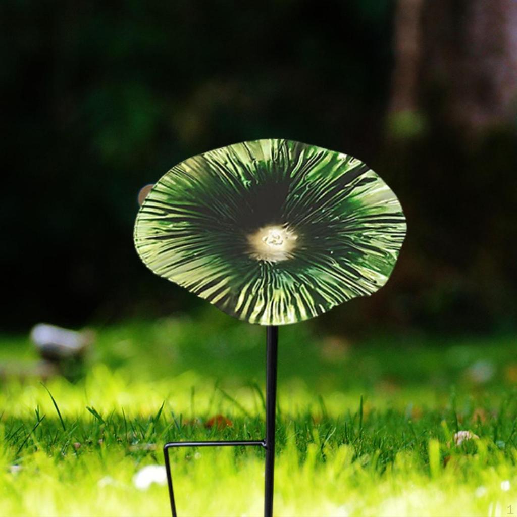 Bird Bath Bowl with Garden Stake Landscaping Ground for Backyard