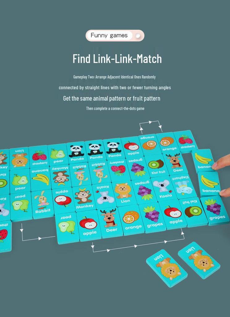 Children's Educational Logic Training Game: Connect-the-Dots, Pair-Matching, Domino, Chess, and Solitaire