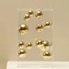 Creative Creative Square Acrylic Cover Sphere Decoration Living Room Porch Cabinet Crafts Ornament Modern Clear Acrylic Square H
