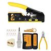 Multifunctional 6P 8P Wire Cable Crimper Stripper Cutter Pliers Network Cat5e Cat6 Cat7 Rj45 Pass EZ Crimping Tool Novelty Gift