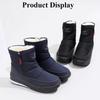 Men's winter fur one padded thickened comfortable side zipper warm cold lightweight hiking waterproof non-slip tall snow boots