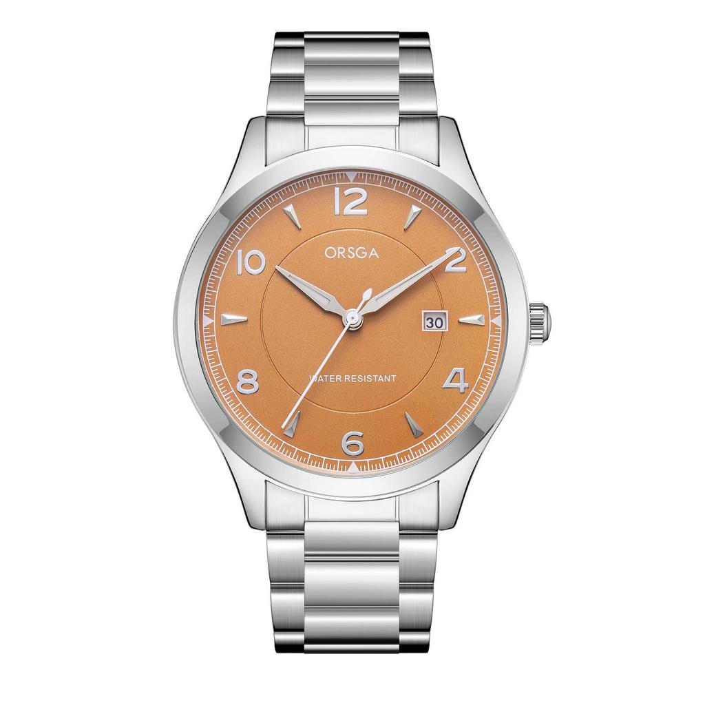 ORSGA Men's Fashion Waterproof Business Quartz Watch with Calendar