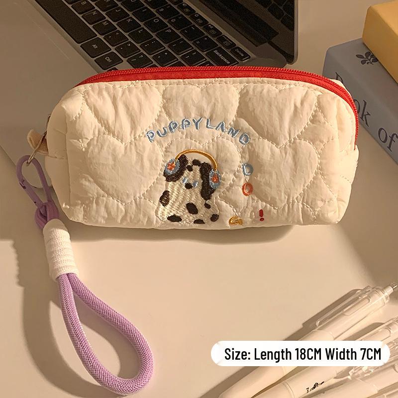Puppy-Themed Portable Makeup & Skincare Bag – Large Capacity Travel Wash Bag for Women
