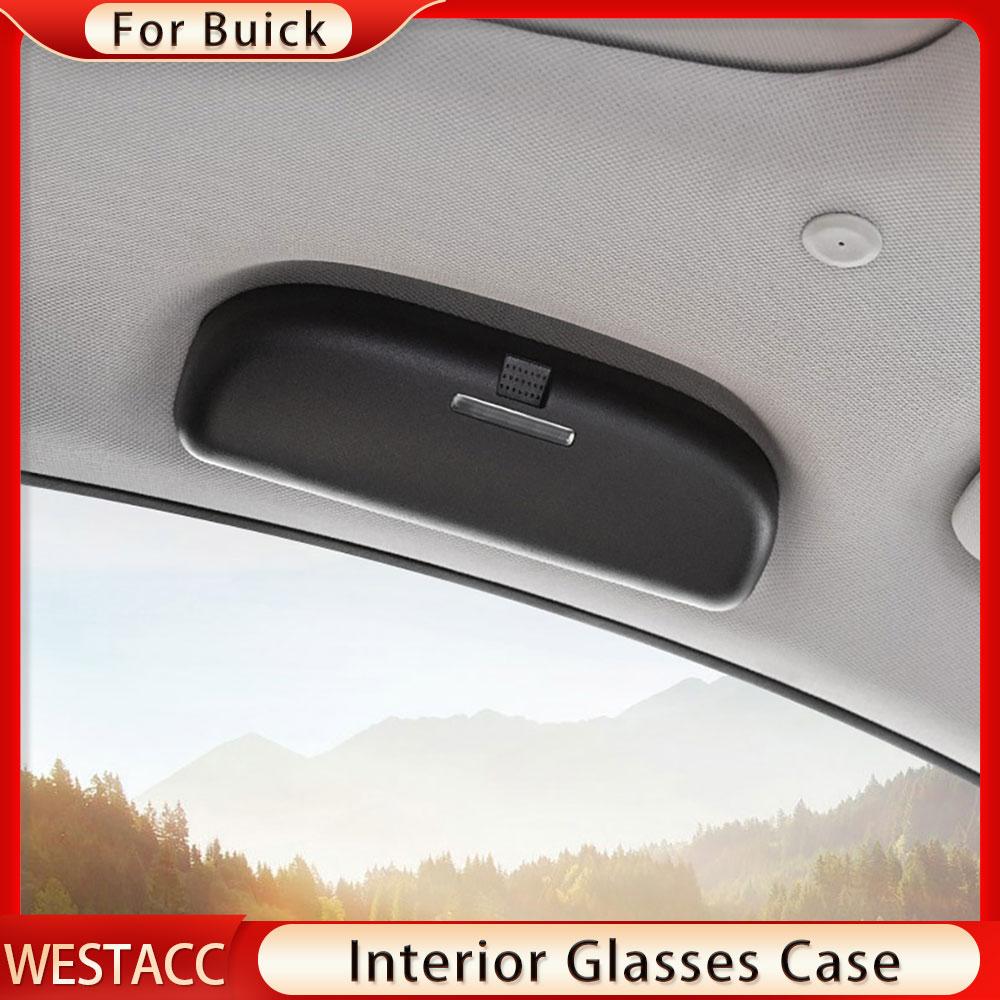 Car Glasses Holder Sunglasses Case Holder for Buick Encore Excelle Envision La Crosse Regal GS GL6 GL8 Glasses Box