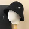 Ins Fashion Ladies Fluffy Panama Korea Designer M Wool Warm Bucket Hat For Women Fashion Fisherman Winter Hats Cap