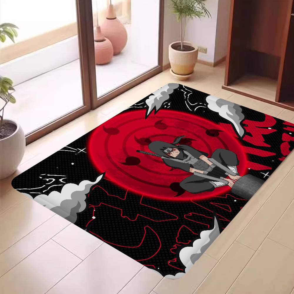 N-Naruto Cartoon Anime I-Itachi Floor Mat Cheaper Anti-slip Modern Living Room Balcony Printed Bedside Mats