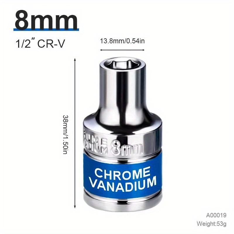 8-32mm 1/2" Drive Deep Impact Socket Set Drive Metric Wrench Socket Deep Impact Socket Pneumatic Wrench Head Tire Removal Tools