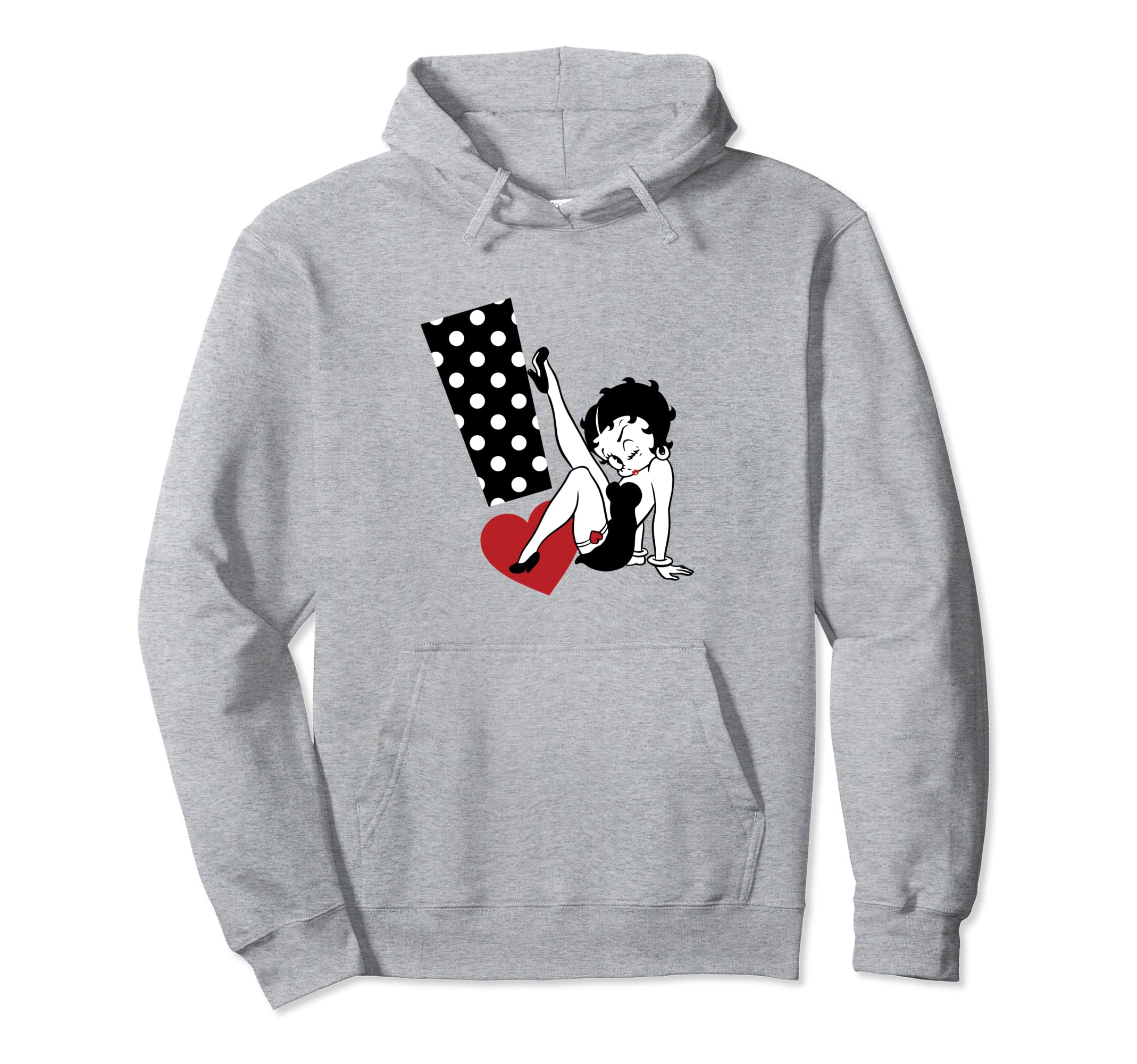 

Betty Boop Polka Dot Exclamation Mark Heart Hoodie
