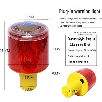 Solar Powered Flashing Warning Strobe Light
