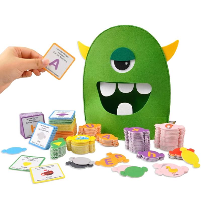 Kids Alphabet Learning Toys Montessori Didactic Material Shape Color Cognition Matching Game Kindergarten Parish Educational Toy