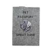 Great Dane II - Dog Passport Case, Document Case, Gift for the Traveller from the Brand
