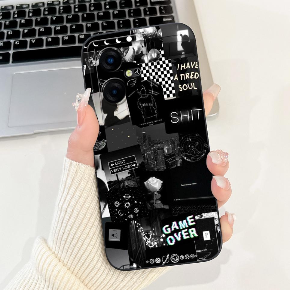 For Tecno Pova Neo 3 Case Pova Neo3 LH6n Back Cover Mood Night Avocado Luxury Gothic Pattern Soft Silicone Coque Housing Fundas