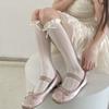 Y2K Ruffle Socks Ultra-thin Knee High Socks Japanese Style Black Lace Socks  Girls