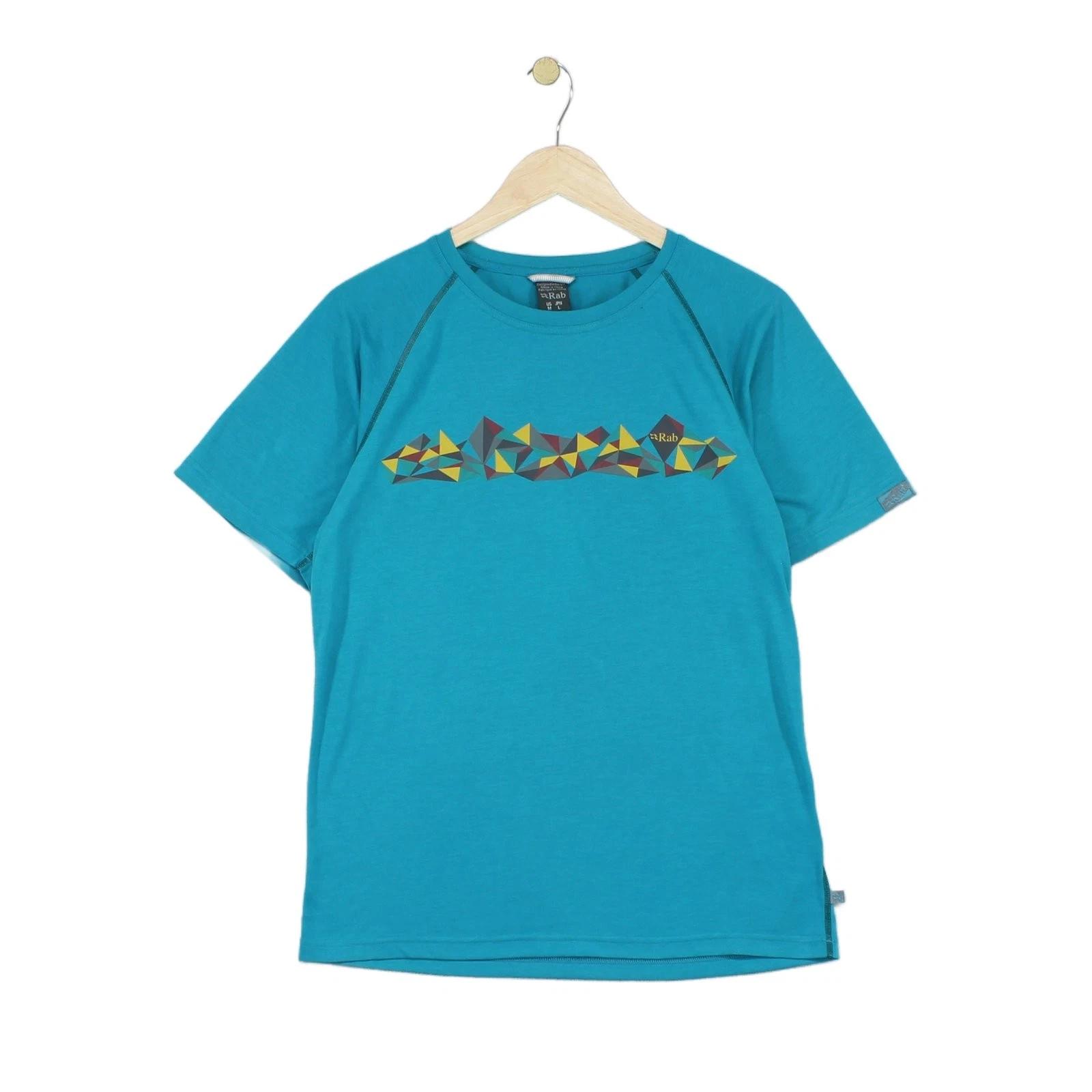 

Rab T-Shirt Mens Size M Blue Graphic Short Sleeve S