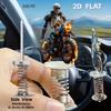 2D Flat Skull Rider Car Dashboard Spring Decoration: 2D Car Car Dashboard Decoration, Desktop Decoration, Halloween Decoration