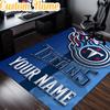 Custom Name Titans Crest Rug, Office Rug, Chair Rug, Carpet for Living Rooms, Doormat Game Rug Home Decor Christmas Gifts