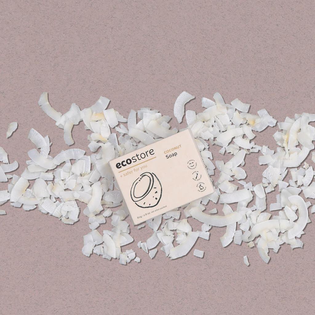 Ecostore Kokosnuss Fest Milde auf den Kokosnussduft Seife, Seife, Pflanzlich, Haut,