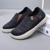 New Old Beijing Cloth Shoes Women's Knitted Elastic Thick-soled Breathable Non-slip One-pedal Versatile Loafers Casual Shoes