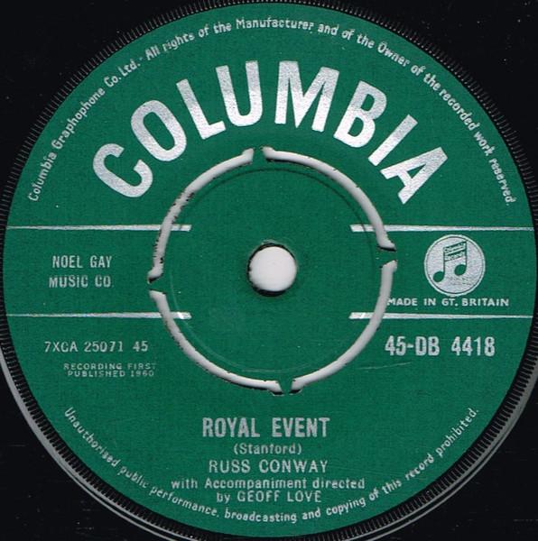 

7inch Record RUSS CONWAY - Royal Event 45DB4418 Columbia 1960 UK Jazz Used