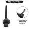 2 Pcs Windshield Washer Nozzle Compatible for Ford for Ranger 2014-2023, ABS Black Front Windshield Spray Nozzles Wiper Spray Washer Jet