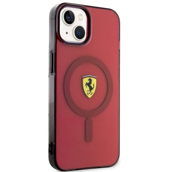 Ferrari FEHMP14SURKR iPhone 14 / 15 / 13 6.1" rosso/rosso custodia rigida Traslucida Magsafe