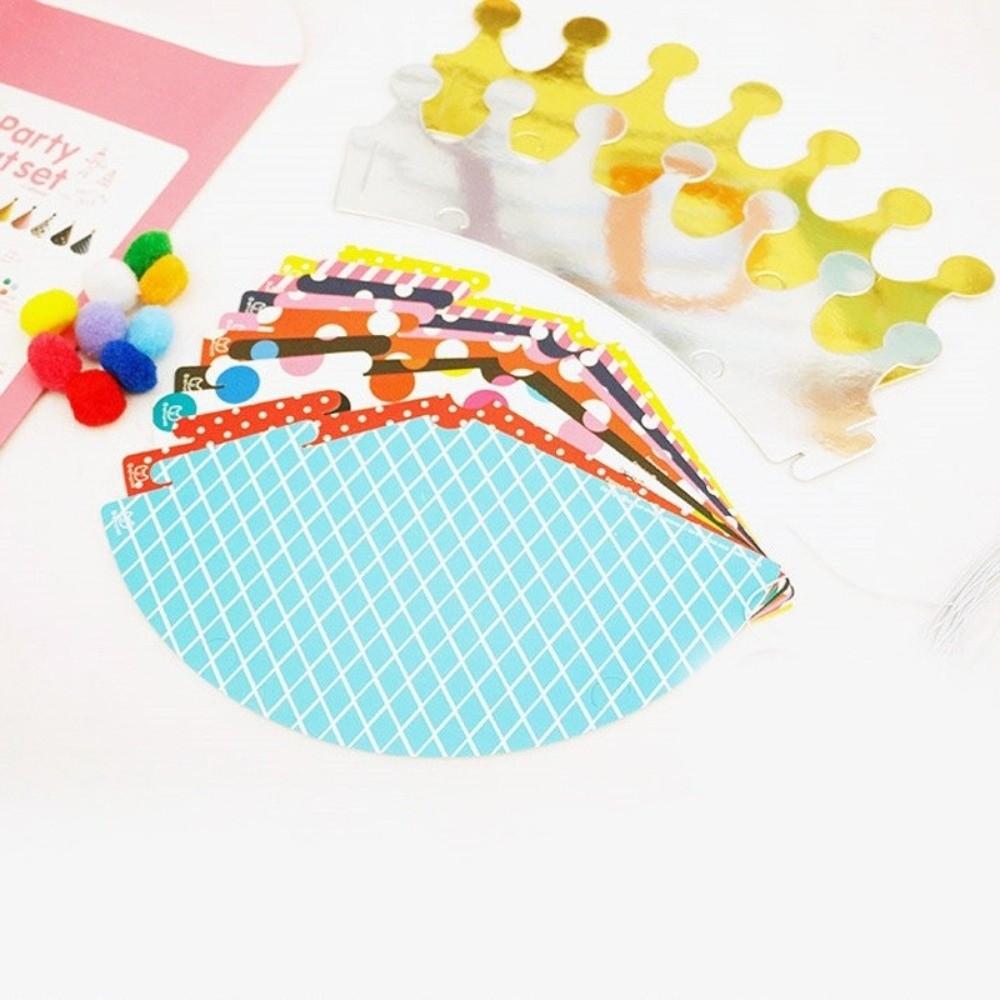 Colorful Party Cone Hats Polka Dot Birthday Crown Hat Birthday Hat Set Birthday Photo Props