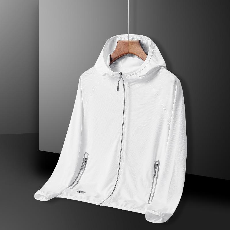 Summer UV Protection Hoodie Unisex Breathable Ice Silk Outdoor Sports Couple's Beach Street Style Lightweight Jacket