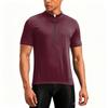 Herren Kurzarm Fahrradtrikot Halbreißverschluss Atmungsaktiv Schnelltrocknend Leichtgewicht Performance Shirt für Outdoor-Sport und Bewegung