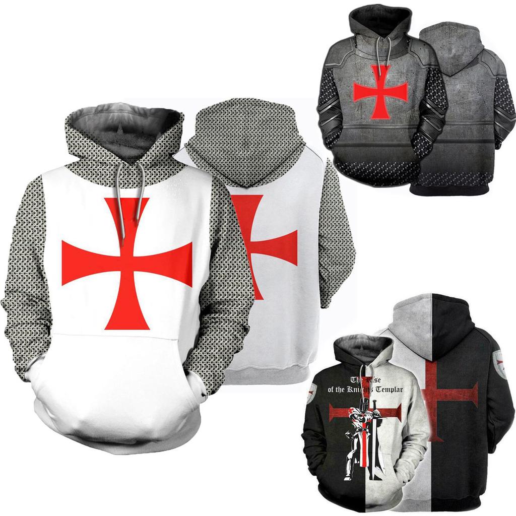 Templar Knights Unisex Cosplay 3d Print Pullover Casual Sweater Sweatshirt Top