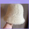 Wool Blend Fuzzy Bucket Hat With Wide Brim For Winter Warmth And Fashion