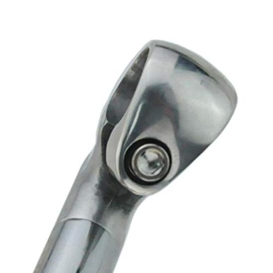 UPANBIKE Bike Aluminum Gooseneck Stem Stem, 22.2mm/25.4mm, Alloy, Shape, 40mm/80mm (40mm220mm30°, Silver)