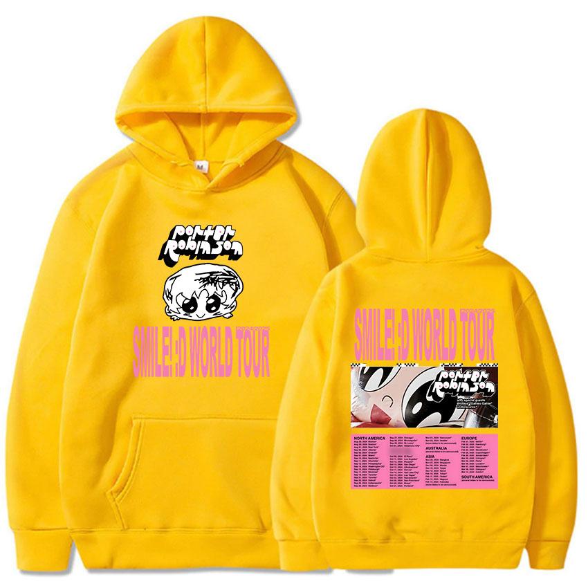 Women Clothes Porter Robinson Smile World Tour Hoodies Sudaderas Para Mujer Long Sleeve Graphic Printing Sweatshirts