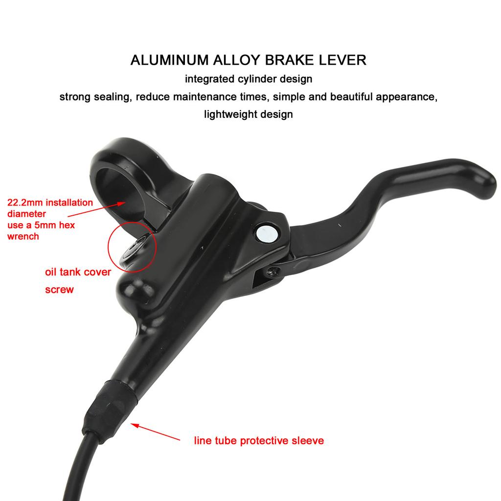 Hydraulische Scheibenbremse vorne links Aluminiumlegierung Fahrrad Hydraulische Scheibenbremse für Rennrad Mountainbike