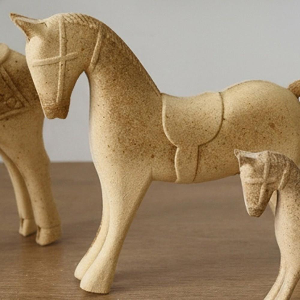 DIY Drawing Wooden Horse Handmade Blank Animal Figurine Painting Horse Figure Festive Event