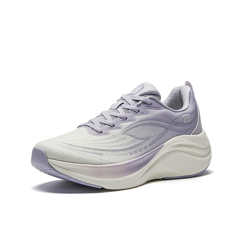 New Anta Rebound Height Increasing Lightweight Breathable Low-Top Casual Running Shoes Women's White Purple 922515517-3