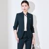 Women's Black Suit Set for Professional Reception & Hotel Work, Spring to Winter Attire.