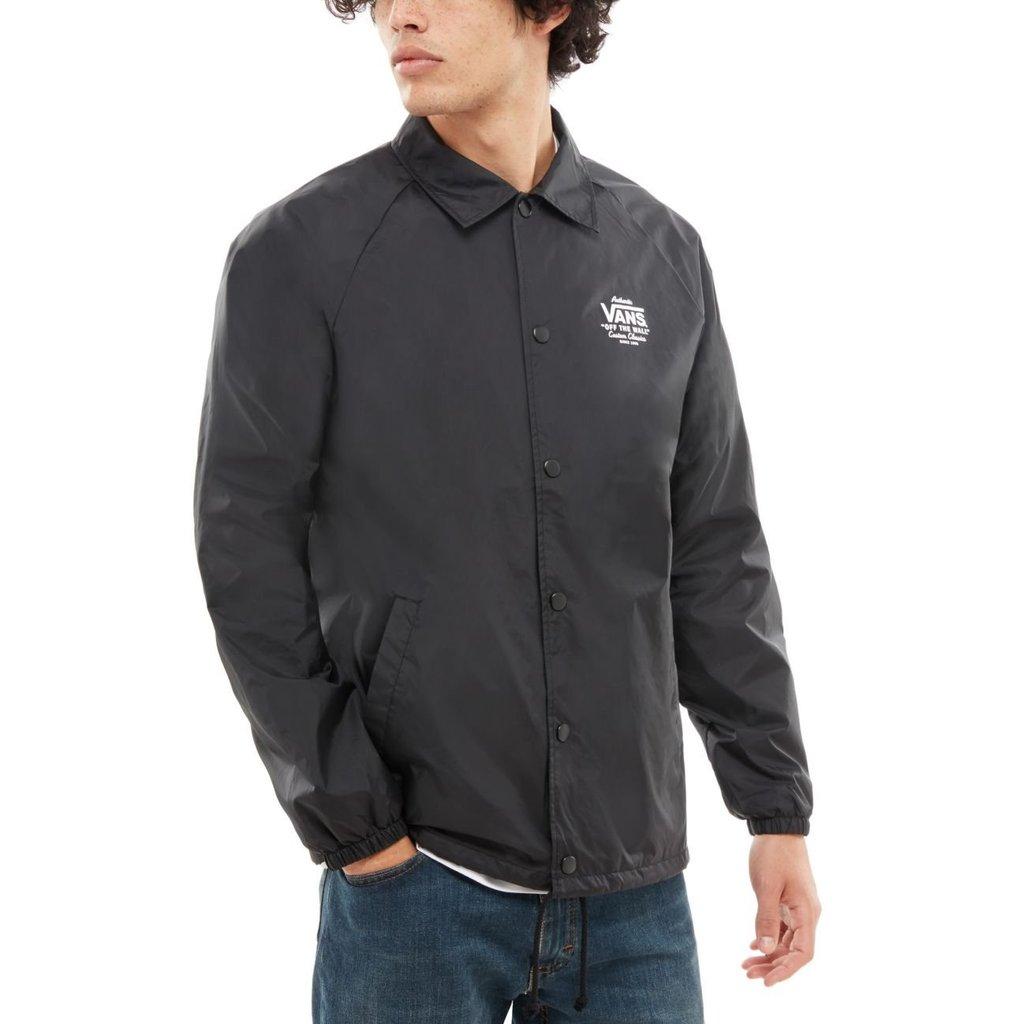 Vans Giacca Coach Antivento Casual da Uomo Giacche Nera VN0002MUY28