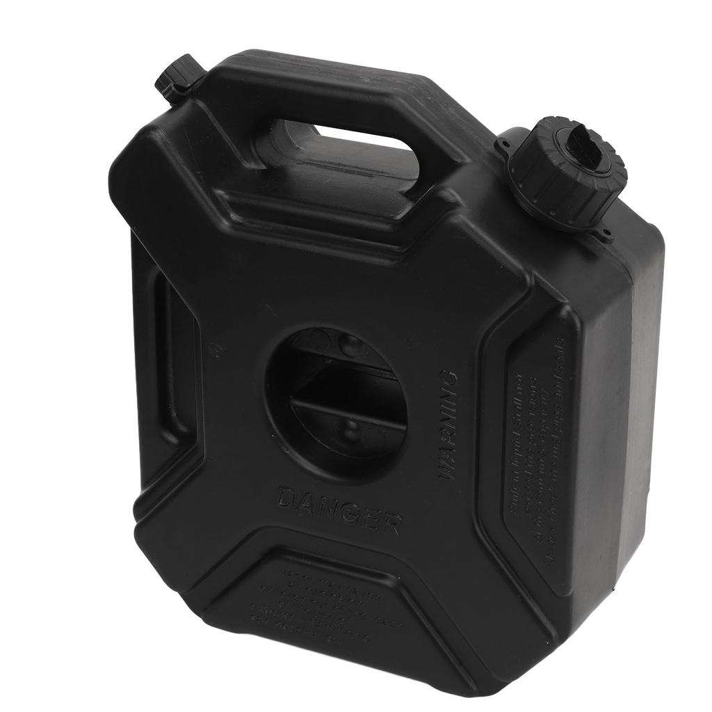 5L 1.3 Gallon Gas Can Fuel Oil Petrol Storage Cans Black Emergency Backup Tank for Car Motorcycle