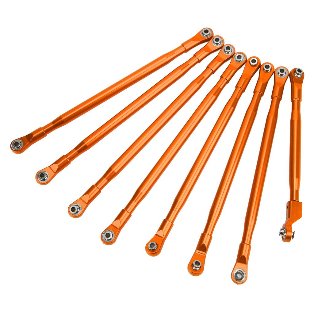 RC Rod Link Linkage Set Pull Rod with Sway Bar Aluminum for Axial SCX6 JLU 1 6 RC Car VehicleOrange