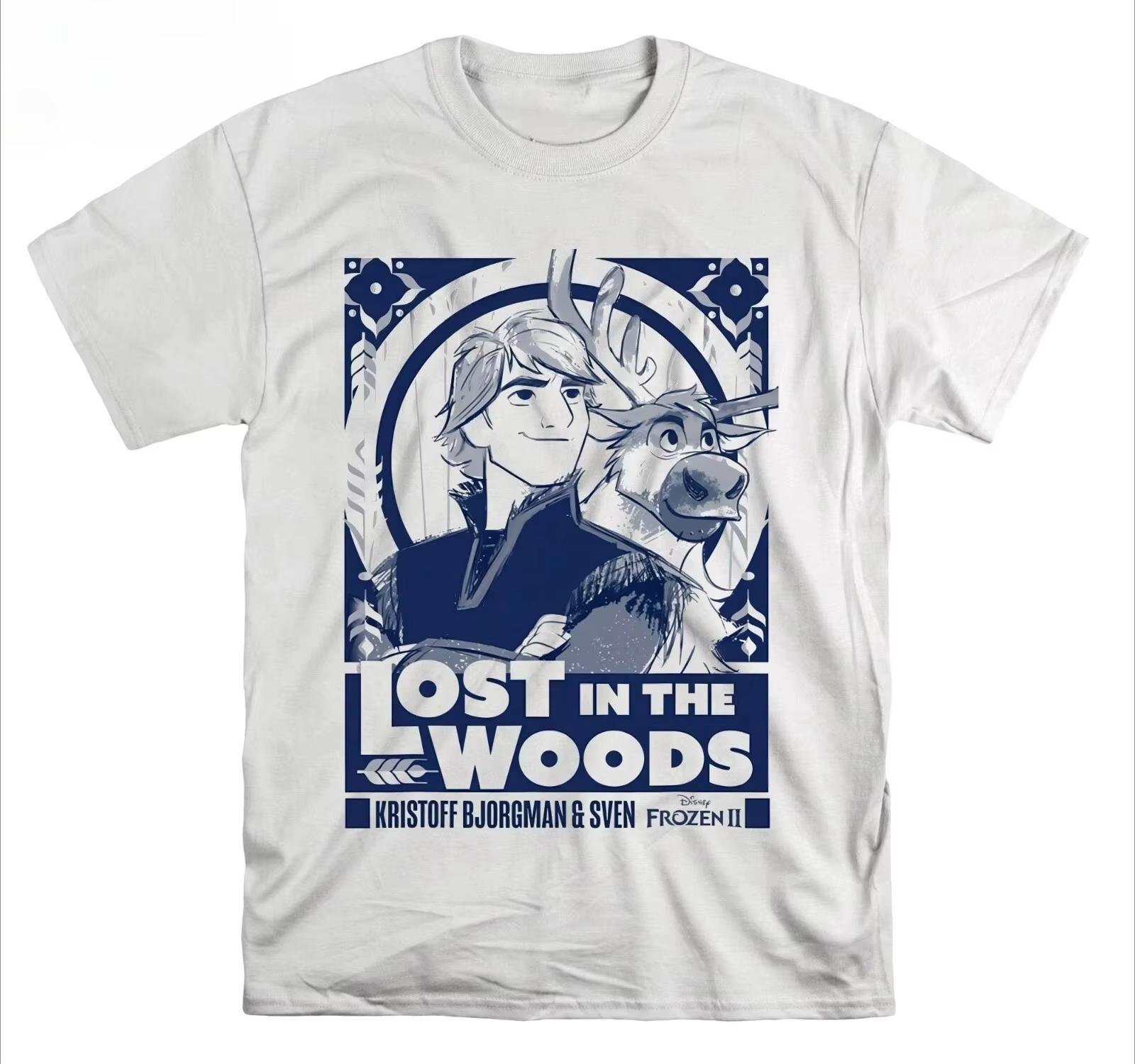 

2026 Disney Frozen 2 Kristoff Sven Tshirt Gift Hoodie T Shirt Men Women Unisex 6696 Cotton Short Sleeve High Street L