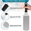 2/4Pcs Metal Spatula Griddle Accessories Set, Stainless Steel Scraper Flat Spatula Pancake Flipper Burger Turner for BBQ Grill