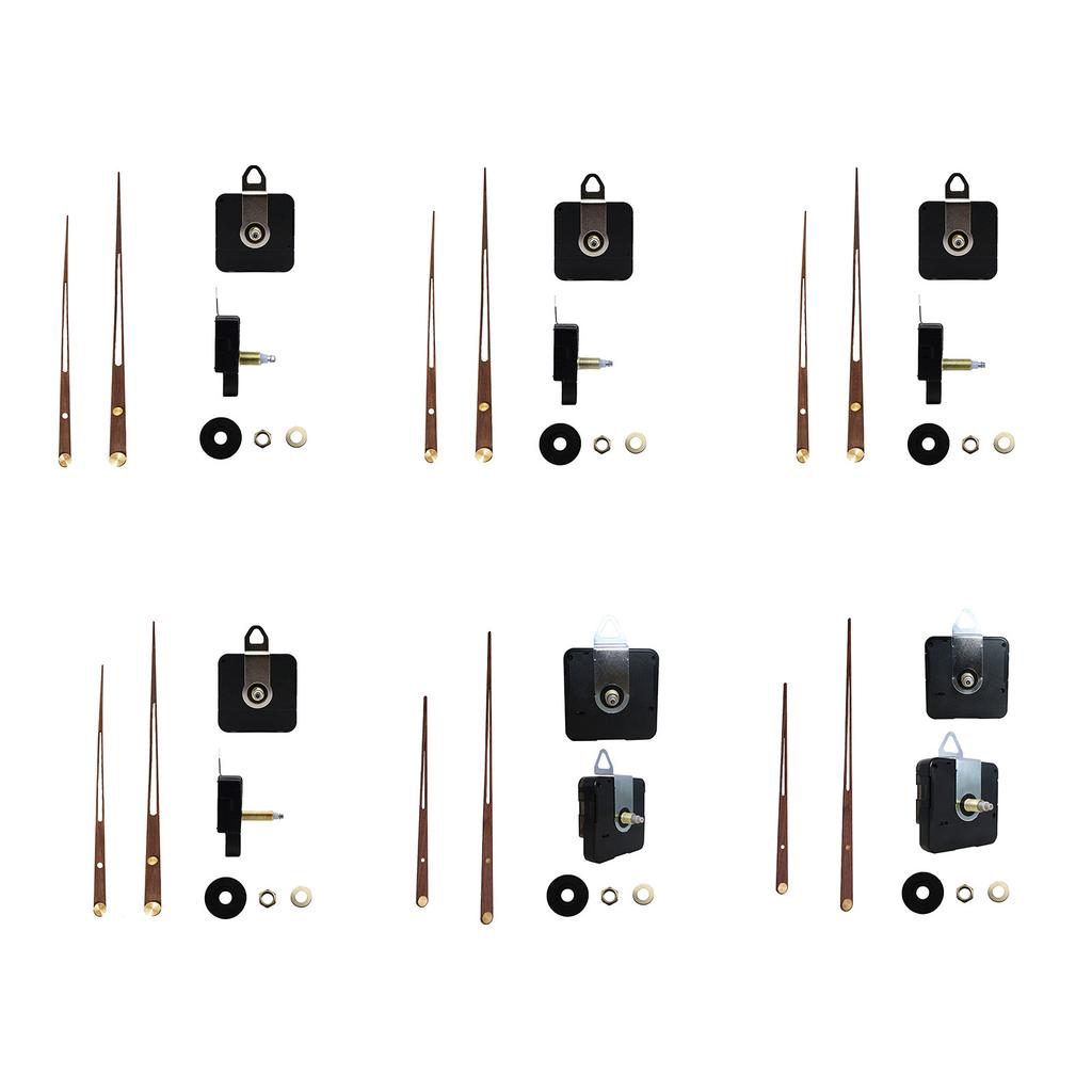 Clock Movement Set DIY Clock Repair Kits with Wood Hands High Torque Wall Clock Repairing Motor Replacement Accessories