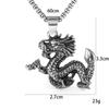 New Creative Zodiac Dragon Pendant for Men, Titanium Steel Dragon Necklace, Trendy Titanium Steel Jewelry Pendant