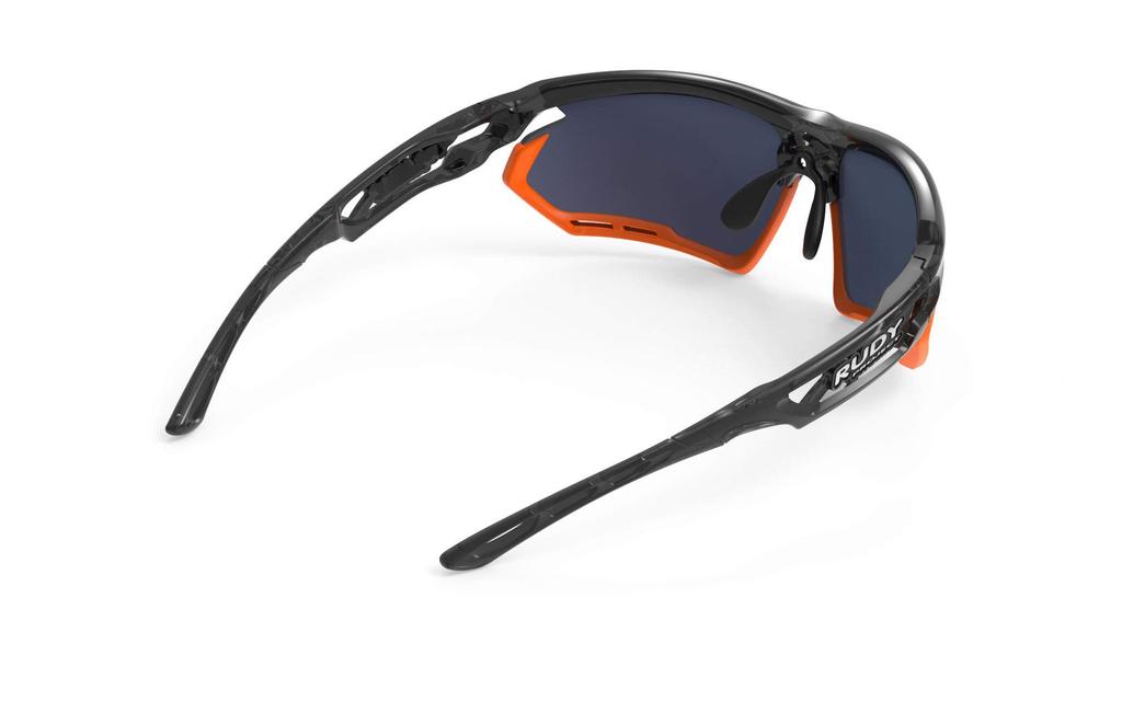 Rudy Project Fotonyk Sport Crystal Graphite Laser Red Sunglasses, Frame/Multi Lens, SP453895-0003
