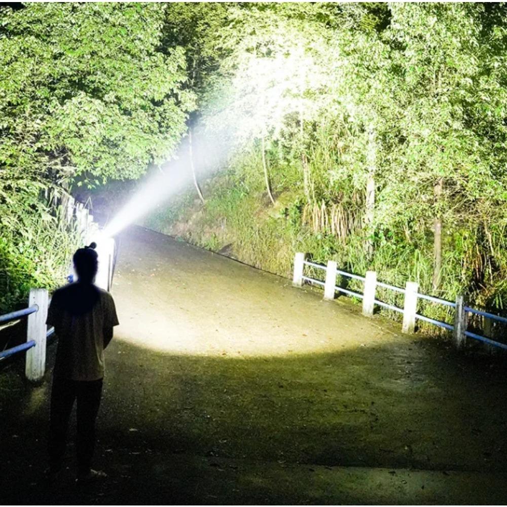 Dual Lamp Core nductionPowerful LED Headlight  90° Adjustment USB Charging Portable Emergency High Brightness Head Flashlight Motion Sensor