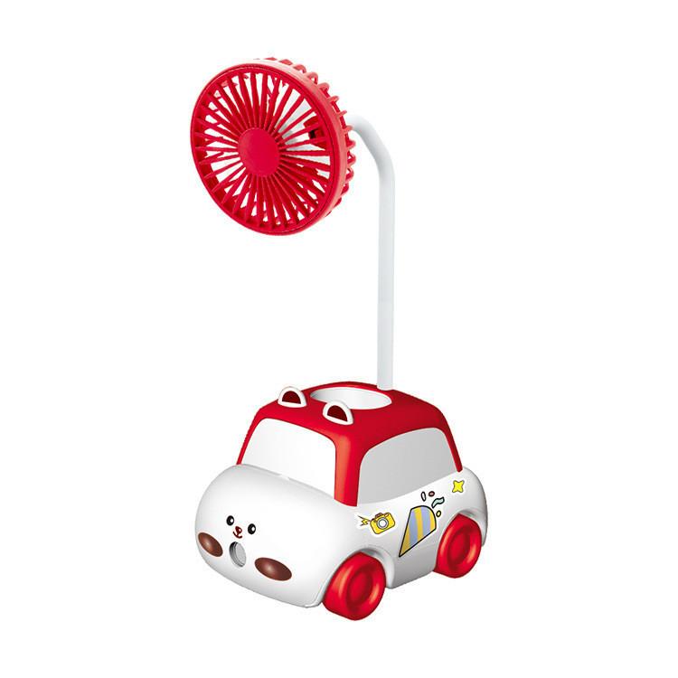

Cute Cartoon Mini Desk Fan Usb Rechargeable Children Student Fan червоний