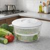 Large Capacity Vegetable Washer Dryer Plastic Salad Dryer Practical Fruit Drain Basket  Kitchen
